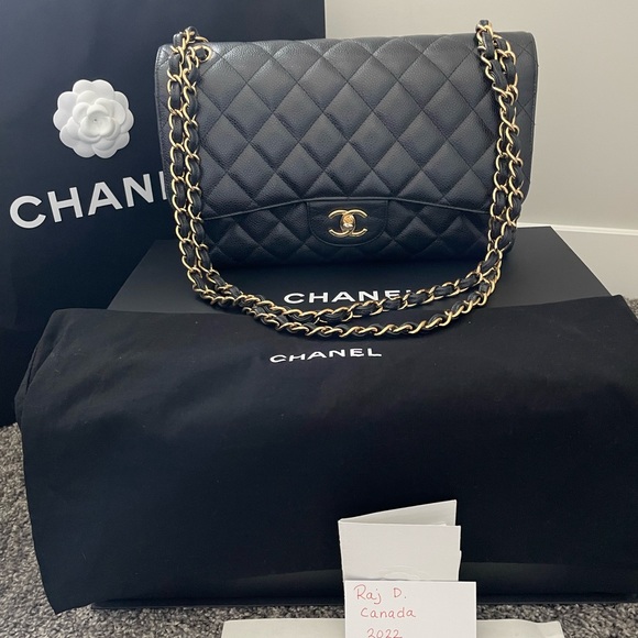 ✨Chanel Classic Jumbo Double Flap✨Black, Caviar, Gold Hardware - Picture 3 of 10